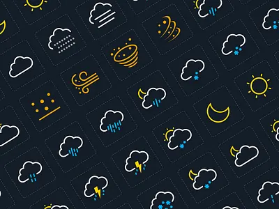 icon weather clean icon project style visual weather