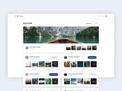Discover Photographers color creative design flat illustration interface material productdesign shadow sketch ui