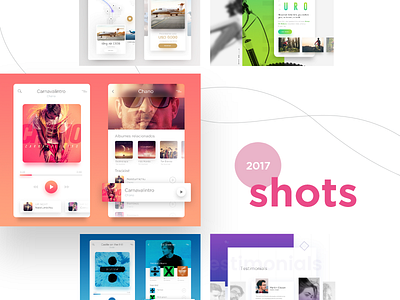 Shots 2017 2017 app clean colors design minimal shots ui uidesign ux uxdesign