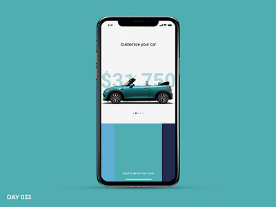 #033 – Customise Product cooper custom customise dailyui mini mini cooper