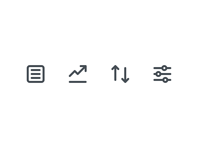 Cryptocurrency Navigation Icons app figma icon icons ios line icon lowprofile ui ux