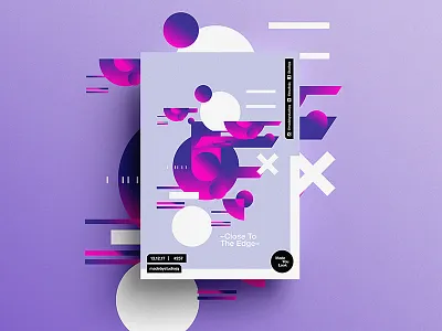 Made You Look👁 257 | –Close To The Edge– 2018 beautiful color design motivation pantone positive poster postereveryday swiss typography