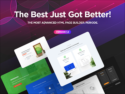 MEGAPACK v1.2 is Here! builder envato html landing page pixfort themeforest web design website builder