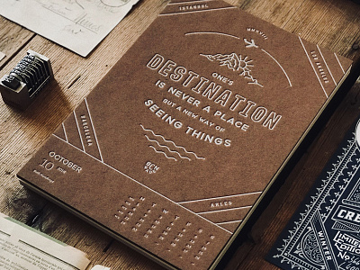 Letterpress Calendar 2018