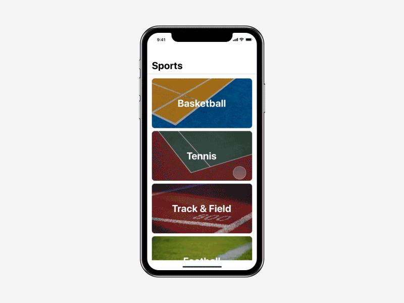 Courts App | Preview animation app clean gif ios iphone iphonex map mobile principle simple sport