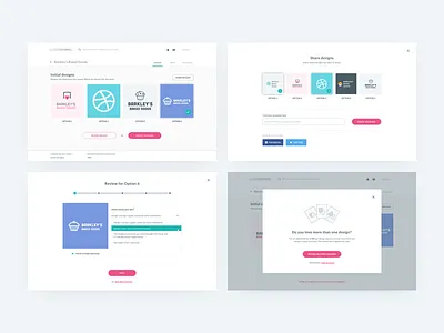 Logo Website - Selected Subpages client communication design process logo process logo variations minimal web review process strv strvcom user flow web subpages while dashboard