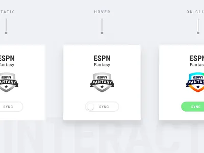 Interactions for a fantasy sports web app app design fantasy sports interaction ui ux web