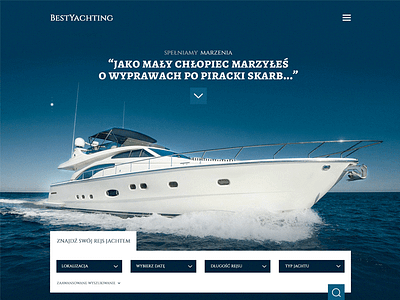Web Design - BestYachting creative design graphic illustrator photoshop portfolio site ui ux web webdesign website