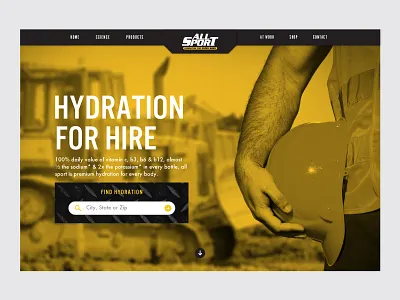 14/31: Hydration for Hire branding sports drink visual design web design