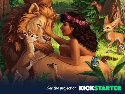 The Advent Storybook advent bible book characters christmas crowdfunding design digital painting illustration kickstarter lion storybook