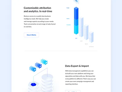 Platform ad illustration interface landing platform target ui ux web