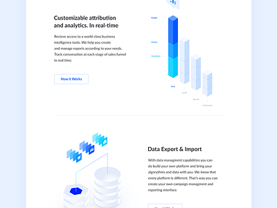Platform ad illustration interface landing platform target ui ux web