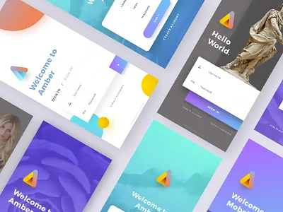 iPhone X - Login screen app ios11 iphone iphonex login minimal mobile photo signup ui ux