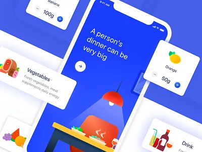 Late Snack apps banana drinks food fruit illustration iphonex light midnight night snack