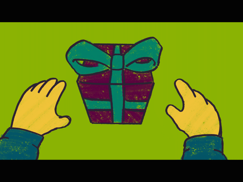 Festive Photoshop Animation 2d animation cel christmas consumerism festive frame by frame holidays motion design motion graphics photoshop