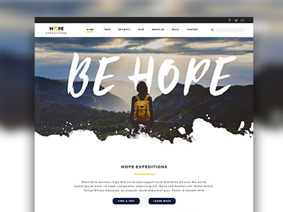 Mission Trip Landing Page illustration landing page mission trip ui ux vacation web design