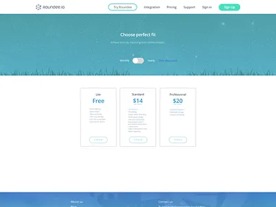 Pricing page java script mark up plan pricing roundee web design