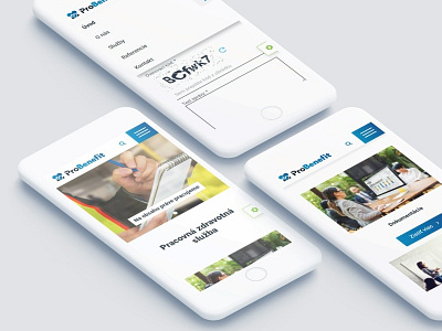 ProBenefit.sk - Website for medical services blue clean medical modern responsive simple website