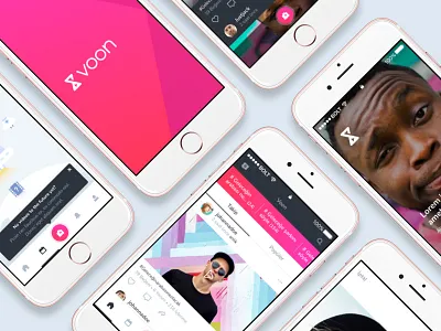 Voon App Branding, Ux&Ui Design branding design interface ios iphone mobile mobile app social network ui ux video