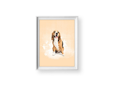 Dog Canvas Design adobe art brown buy canvas color creative design dog love photoshop splash