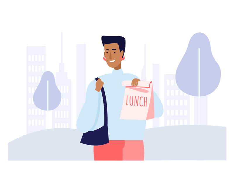 Evree Challenge app character design evree flat illustration money saving waitlist wise