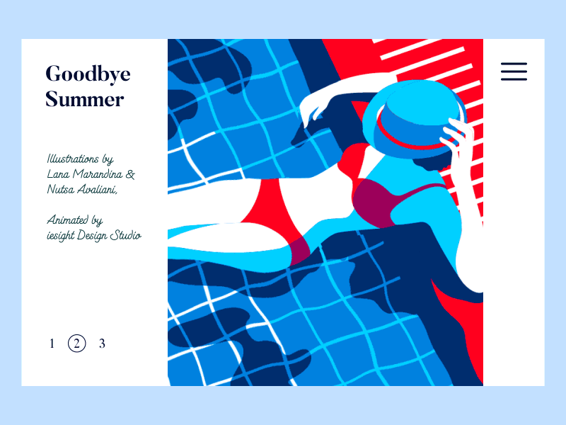 Website Slider Interaction illustration interaction minimalistic mondrian retro transition ui user experience design user interface design ux web website