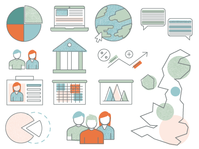 Report Illustrations illustration illustrator info print design reports