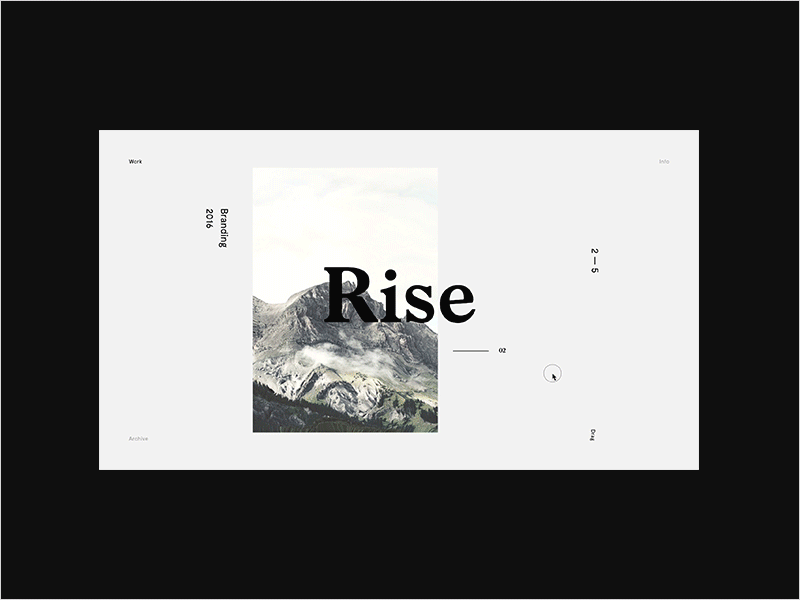 Portfolio Home Navigation design drag gif hero home intro motion navigation portfolio typography ui