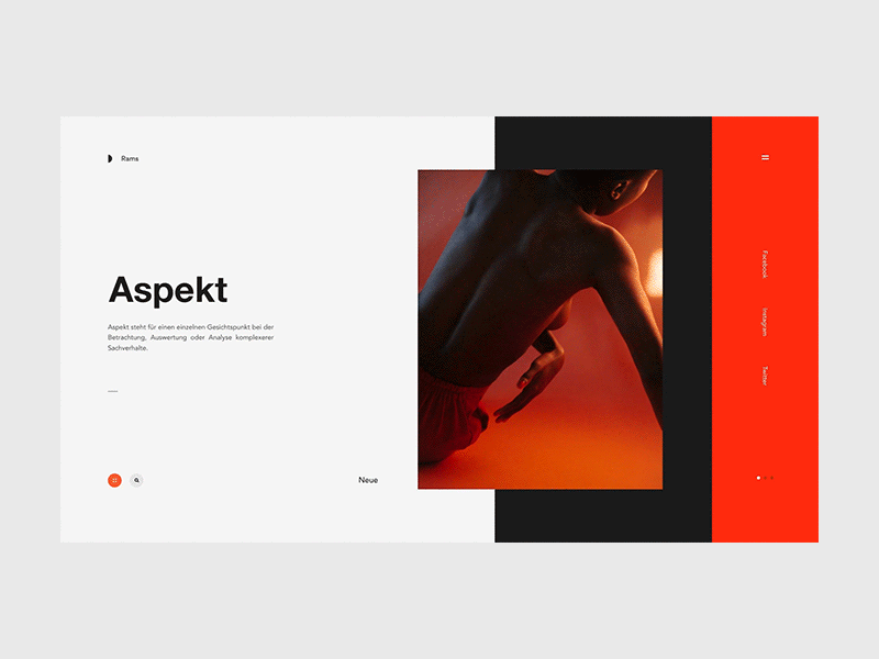Gesichtspunkt after effects animation clean concept design fashion interface minimal. shop ui ux