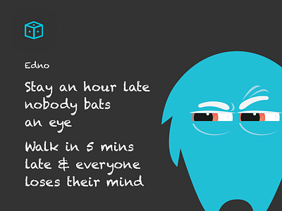 Stay an hour late... design edno innovation inspiration jobs long hours longweek quotes share tired work worklife