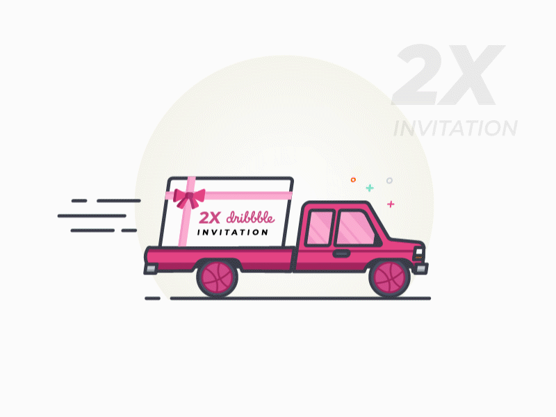 Dribbble Invitation giveaway icon invitation invite invites ios iphone new year ui ux xmas