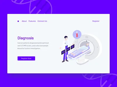 CT Scan Diagnosis ct scan doctor professor scientist ui ux web