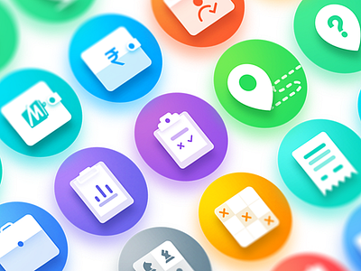 Kaizala Action Icons actions app icons kaizala microsoft palette studio91 ux