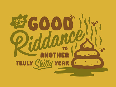 Good Riddance 2017 adult new years party hats shit