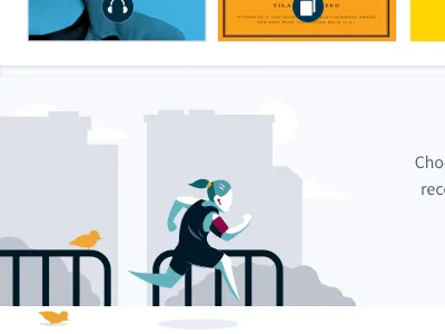 Scribd- "Personalize" Promo Banner advertising banner brand design education graphic illustration marketing promo promotional responsive user