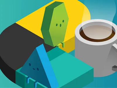 Elastic{ON} lllustration conference illustration