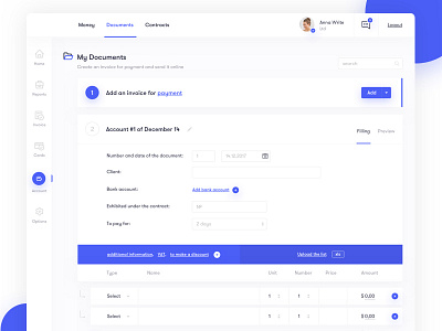 Invoice Dashboard dashboard