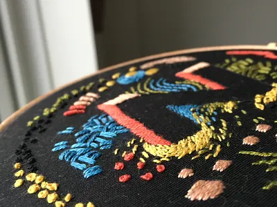 Zzzz craft embroidery handmade letter z lettering thread