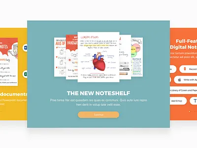 Noteshelf 2 Walkthrough app ipad iphone noteshelf notetaking onboarding walkthrough