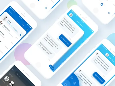 Bbm Design Boxing 2 app application chat clean interface ios iphone message minimal simple ui user interface