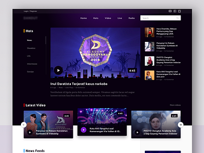 Dangdut Design Boxing 1 design desktop landing page portal ui user interface website