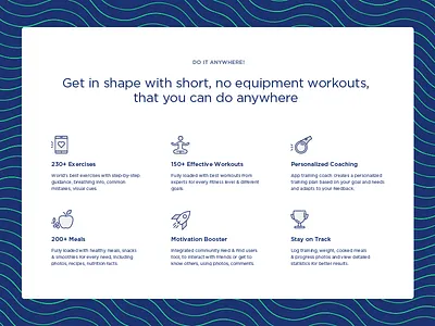 Do it anywhere! card fitness icon nutrition outline sport stroke ui web