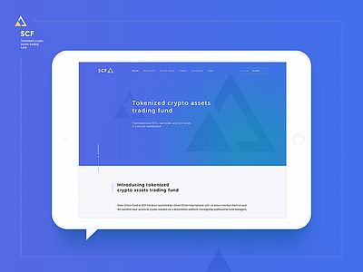 Scf crypto fund ui ux web webdesign