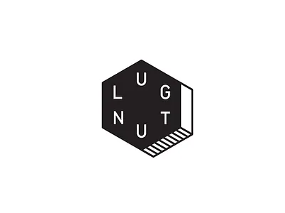 LUG NUT bolt branding identity logo lug nut machining mark tool type typography