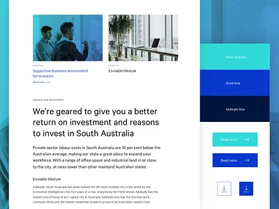 Art Direction - IOT Company art direction article typography ui ux web website