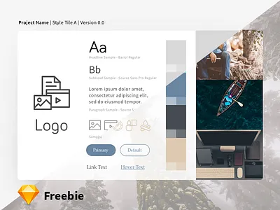 Sketch Style Tile brand free freebie mood sketch style tile ui