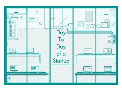 Blog Post Hero - Peak Inside our Barricade day to day blog content design green hero illustration office post startups