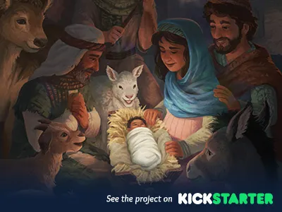 The Advent Storybook advent bible book characters christmas crowdfunding design digital painting illustration kickstarter storybook