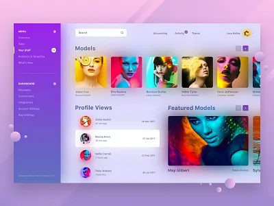 Dashboard UI 2018 analytics application dashboard design fluent interface material product ui