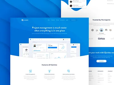 Quinlex - Landing Page fireart fireart studio interface landing page product project